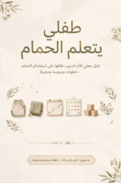 طفلي يتعلم الحمام 
